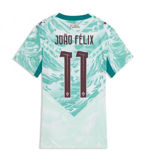 Portugalsko Joao Felix #11 Venkovní Dres pro Dámské MS 2026 Krátký Rukáv Portugalsko Joao Felix #11 Venkovní Dres pro Dámské MS 2026 Krátký Rukáv